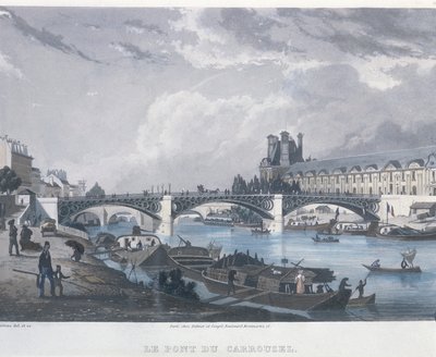 El Puente del Carrousel, 1832 de Bernhard Schmidt